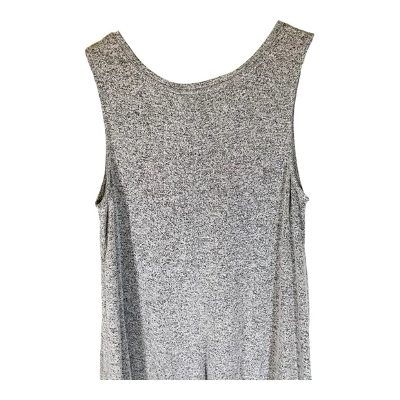 Old Navy Womens Tank Top M Medium Heather Gray & Black Soft Casual Athliesure - Picture 5 of 10